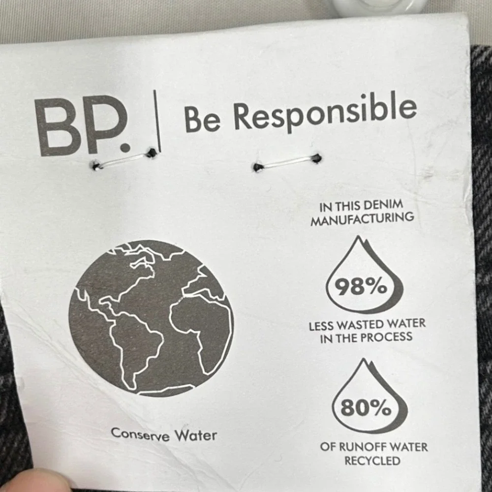 BP. Be Responsible Black Distressed Destroyed Jeans Men's Size 30‎ New With Tag